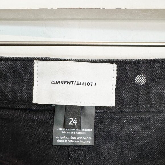 Current/Elliott Denim The 5 Pocket Polka Dot High Rise Jean Mini Skirt Size 24 - Picture 5 of 8